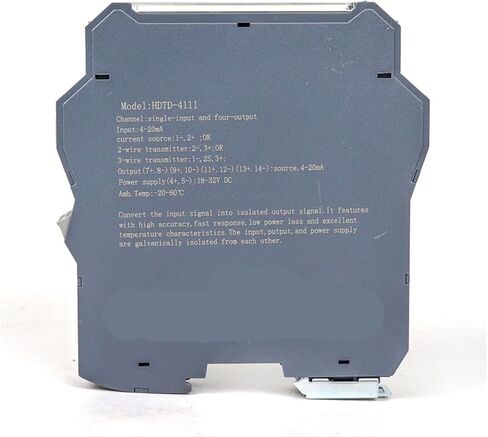 1pcs 24V DC Power Supply Signal Isolator Loop Powered 4-20mA/0-20mA/0-5V/0-10V Signal Isolator Transmitter(4-20MA IN-24V-4-20MA) in Kuwait