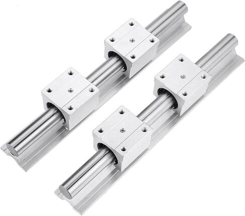آلة التحكم في الكرة المزدوجة صامد الجوز المسمار 4pc SBR25UU SLIDER +HM20-86 قاعدة المحرك +DSG20H +اقتران D40L66 +BKBF20 +SBR25 +برغي الكرة SFU2505 (350 مم) in Saudi Arabia