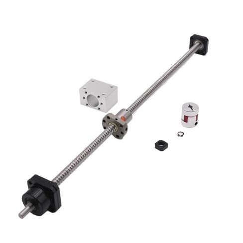 Linear Motion Ball Screw Precision Part L200mm-1000mm SFU1204 Ballnut Nut Housing FK10 FF10 Fixed Floated End Support Coupling(250mm) in Kuwait