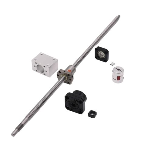 Linear Motion Ball Screw Precision Part L200mm-1000mm SFU1204 Ballnut Nut Housing FK10 FF10 Fixed Floated End Support Coupling(250mm) in Kuwait