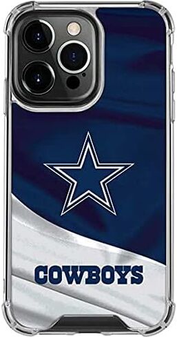 Skinit Clear Phone Case متوافق مع iPhone 13 Pro - تصميم NFL Dallas Cowboys مرخص رسميًا in Saudi Arabia