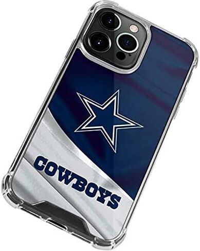Skinit Clear Phone Case متوافق مع iPhone 13 Pro - تصميم NFL Dallas Cowboys مرخص رسميًا in Saudi Arabia