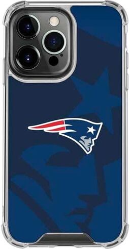 حالة Skinit Clear Phone Case متوافقة مع iPhone 16 Pro - NFL NEF New England Patriots Double Vision Design in Saudi Arabia