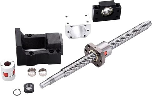 برغي الكرة المعدنية Nut SFU2510 Ball Screw+HM20-86 قاعدة محرك+DSG20H+اقتران D40L66+BKBF20+SBR25+4PC SBR25UU SLIDER (850mm) in Saudi Arabia