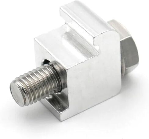 1PC ISO Vacuum Flange Single Double Wall Clamp Calipers M8 M10 M12 Aluminum Alloy C-type Caliper Hook Blind Bolt Vacuum Fittings(Double Caliper M10) in Saudi Arabia