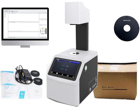 HazeMeter الرقمية الإضافية الإسميت ضباب العداد المقياس Hazemeter عالية الدقة Benchtop Lab محلل اختبار الضباب الرقمي مع فتحة الشاشة الفتحة φ20mm قياس 0 إلى 100 ٪ in Kuwait