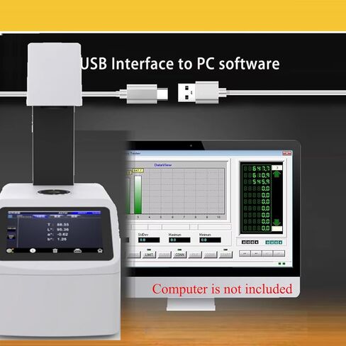 HazeMeter الرقمية الإضافية الإسميت ضباب العداد المقياس Hazemeter عالية الدقة Benchtop Lab محلل اختبار الضباب الرقمي مع فتحة الشاشة الفتحة φ20mm قياس 0 إلى 100 ٪ in Kuwait