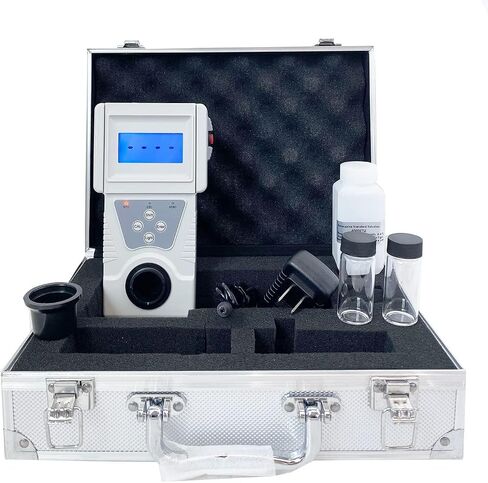 Handheld Turbidimeter Turbidity Meter Tester Analyzer Turbidity Measurement Device with Formazine Standard Turbidity Solution Range 0 to 200 NTU Minimum Indication 0.1 NTU in Saudi Arabia