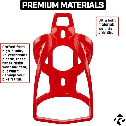 Revere Ultra-Light Bike Water Bottle Holder – Durable Bicycle Bottle Cage for Road, MTB, & Mountain Bikes – 2-Pack with Screws & Installation Tool – Premium Cycling Accessories (Green/Black) in Saudi Arabia