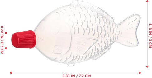Pretyzoom 100pcs زجاجات Ketchup Mini ، 8 مل من زجاجات الضغط القابلة للتصرف لصلصة الصويا ، موزع الخل ، حاويات توابل البلاستي in Saudi Arabia