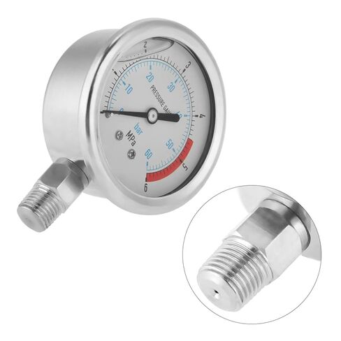Pressu Gaugehydraulic Pressu 0 60bar 0 6mpa 1 4 "NPT 60 مم قياسات عداد الضغط الهيدروليكي NPT in Saudi Arabia