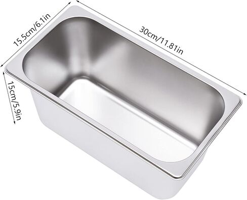 Bain Marie Buffet 4 -PAN 850W طاولة البخار الكهربائية أكثر دفئًا مع الأغطية - سعة الفولاذ المقاوم للصدأ التجاري 21.2QT (20L) للمطاعم والتموين والبوفيهات in Kuwait