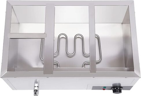 Bain Marie Buffet 4 -PAN 850W طاولة البخار الكهربائية أكثر دفئًا مع الأغطية - سعة الفولاذ المقاوم للصدأ التجاري 21.2QT (20L) للمطاعم والتموين والبوفيهات in Kuwait