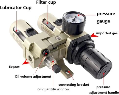 Industrial Operations 12 * 22 * 7 Cm Air Moisture Separator Advanced Air Filter Regulator Air Tool Filter Air Filter in Saudi Arabia