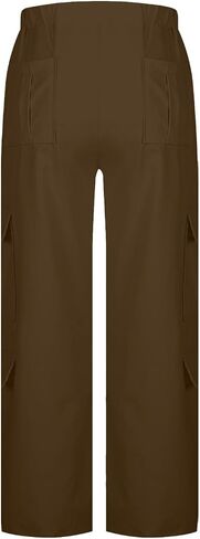 Cargo Pants Women High Waisted Baggy Wide Leg Stretchy Lightweight Hiking Trousers with Pocket Casual Comfy Fall Outfits in Saudi Arabia