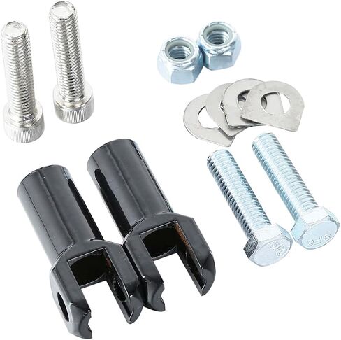 TCMT Chrome Foot Peg Supports Mounts Clevis Kits Fits For Harley Softail Standard Softail Springer Deuce Heritage Softail Classic Fatboy 2000-2006 in Saudi Arabia