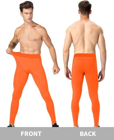 Men's Compression Pants with Pocket Running Leggings Sports Tights Cool Dry Workout Athletic Base Layer Underwear in Saudi Arabia