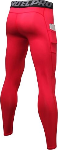 Men's Compression Pants with Pocket Running Leggings Sports Tights Cool Dry Workout Athletic Base Layer Underwear in Saudi Arabia