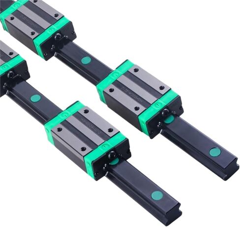 HGR20 Black Square Linear Guide Rail Kit 20mm Guideway 2pcs Linear Rai+4pcs HGH20CA Slide Blocks Carriage CNC Router Engraving(300mm) in Saudi Arabia