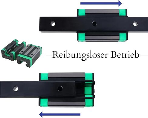 HGR20 Black Square Linear Guide Rail Kit 20mm Guideway 2pcs Linear Rai+4pcs HGH20CA Slide Blocks Carriage CNC Router Engraving(300mm) in Saudi Arabia