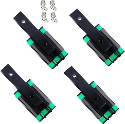 HGR20 Black Square Linear Guide Rail Kit 20mm Guideway 2pcs Linear Rai+4pcs HGH20CA Slide Blocks Carriage CNC Router Engraving(300mm) in Saudi Arabia