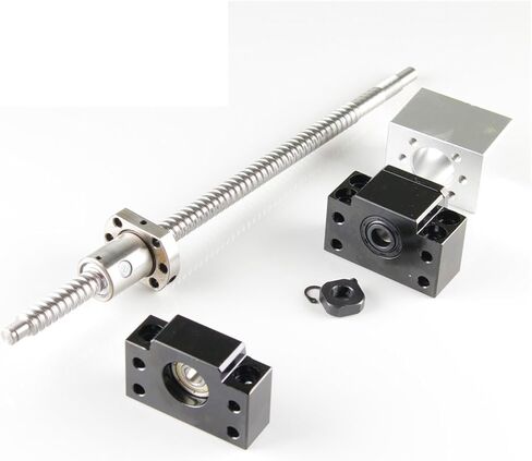 SFU1204 end machine ball screw rm1204 طول 250 مم 300 مم 550 مم 600 مم 1500 مم وشفة واحدة ballnut و bf/bk10 + ballnut السكن (1000 مم) in Saudi Arabia