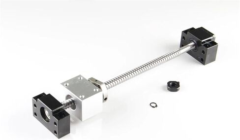 SFU1204 end machine ball screw rm1204 طول 250 مم 300 مم 550 مم 600 مم 1500 مم وشفة واحدة ballnut و bf/bk10 + ballnut السكن (1000 مم) in Saudi Arabia