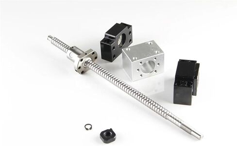 SFU1204 end machine ball screw rm1204 طول 250 مم 300 مم 550 مم 600 مم 1500 مم وشفة واحدة ballnut و bf/bk10 + ballnut السكن (1000 مم) in Saudi Arabia