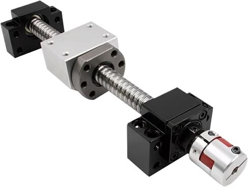1 Set Set 16mm Ball Screw SFU1605 / SFU1610 مع محامل الكرة المفردة 5 مم / 10 مم لل CNC (SFU1610،1500mm) in Saudi Arabia