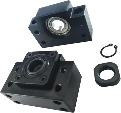 1 Set Set 16mm Ball Screw SFU1605 / SFU1610 مع محامل الكرة المفردة 5 مم / 10 مم لل CNC (SFU1610،1500mm) in Saudi Arabia