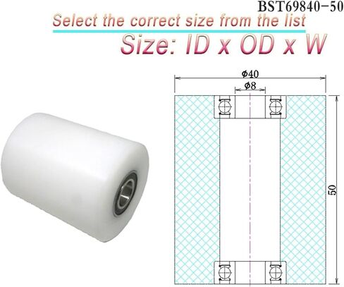1pcs 8x30x50 بلاستيك مزدوج تحمل بوم بكرة مغطاة BST69830-50 30 مم دليل نايلون دليل 8 * 30 * 50 تحمل البلاستيك (8x30x50mm) in Kuwait