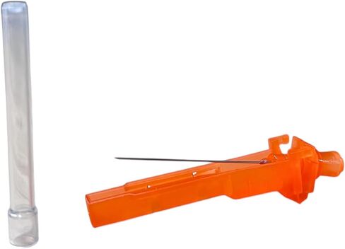 Safety Needles with Hinged Shield Cover, 25G x 1.5 Inch, Luer Lock Compatible, 100 Count in Saudi Arabia
