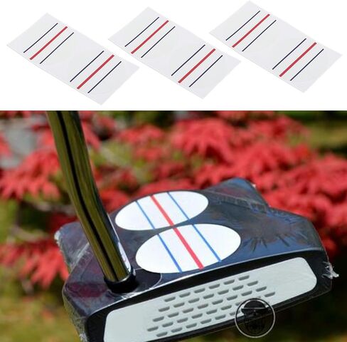 Create idea 10 Sheet (20 Circle Stickers) Golf Alignment Stickers Circle Diameter 37mm Triple Track Two Ball Putter Golf Stickers for Golf Enthusiasts in Saudi Arabia