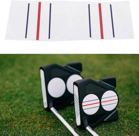 Create idea 10 Sheet (20 Circle Stickers) Golf Alignment Stickers Circle Diameter 37mm Triple Track Two Ball Putter Golf Stickers for Golf Enthusiasts in Saudi Arabia