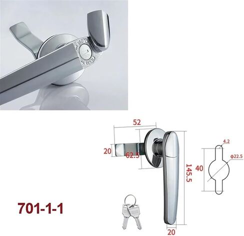 Handle Key Lock Or Keyless Or Use Padlock for Electronical Cabinet Air Box Factory Locker Industry Hardware Rarelock LK1008 1Pcs(1-2G-R use Padlock) in Saudi Arabia