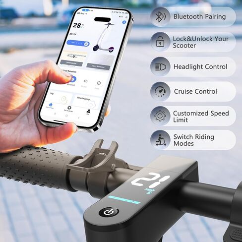 دراجة نارية كهربائية للبالغين ، محرك 500 واط ، وسرعة علوية 22 ميلاً في الساعة و 22 ميلًا على المدى الطويل ، والتعليق المزدوج ، والإطارات الصلبة 10 بوصة ، وطيور قابلة للطي مع الكبح المزدوج ، والتحكم في التطبيق ، والتحكم في التطواف in Kuwait