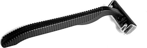 100 Box of Bullet Blades Black Razor Blades Disposable Stainless Steel Hospitality Quality Shavers High End Twin Blade Razors for Men and Women in Kuwait