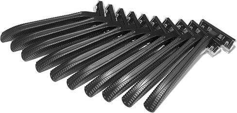 100 Box of Bullet Blades Black Razor Blades Disposable Stainless Steel Hospitality Quality Shavers High End Twin Blade Razors for Men and Women in Kuwait