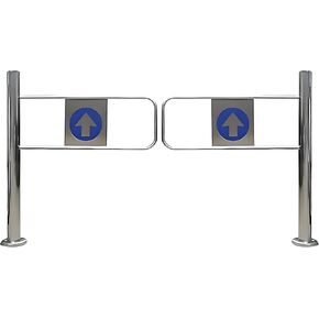 بوابة السلامة الصناعية-حاجز معدني محمّل بنابض لمدخل السوبر ماركت ، وفتح 90 درجة ، والباب التلقائي في اتجاه واحد ، ومثالي للمصانع والآيسليس ، 180x100m in Kuwait