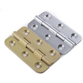 Brushed Nickel and Brass Color Solid 2" Hinge Screws 4Pcs(Brushed Nickel 4pcs) in Saudi Arabia