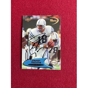 1998 ، Peyton Manning ، "Collector's Edge Rookie Card (Racce/Vintage) - بطاقات الصاعد الموقعة لكرة القدم in Kuwait