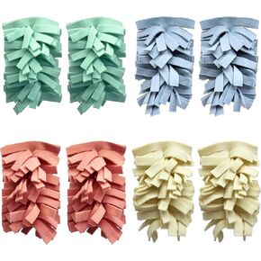 8 Pack 6 Layer Fleece Duster Refills for Swiffer Hand Duster, Zero Waste, 360-degree Cleaning，Reusable and Washable Replacement Dusters for Cleaning Ceiling Fan Hardwoods and Furniture(Multicolour) in Saudi Arabia