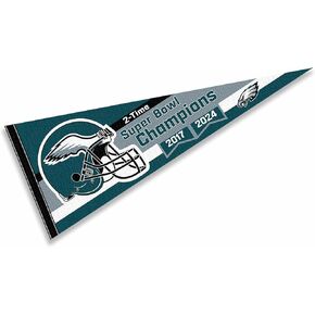 Eagles Super Bowl Lix و 2 Time Champions بالحجم الكامل راية كبيرة in Kuwait