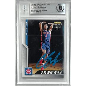 CADE Cunningham موقعة 2021/22 Panini RPs أول بطاقة الصاعد - كرة السلة بطاقات الصاعد موقعة in Kuwait