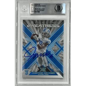 Jameson Williams Autographed 2022 Panini XR Rookie Card - Football Slabbed Autographed Rookie Cards in Saudi Arabia