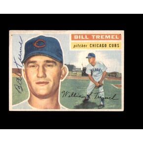 وقع بيل تريميل 1956 Topps Chicago Cubs تم توقيعه in Saudi Arabia