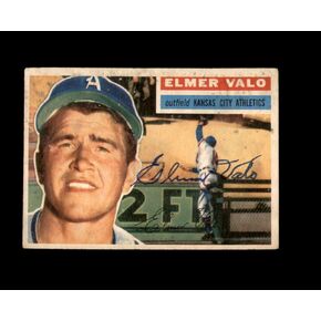 وقع Elmer Valo عام 1956 Topps Kansas City Athletics in Kuwait
