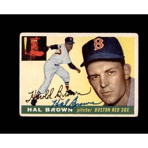 وقع Hal Brown 1955 Topps Boston Red Sox in Kuwait