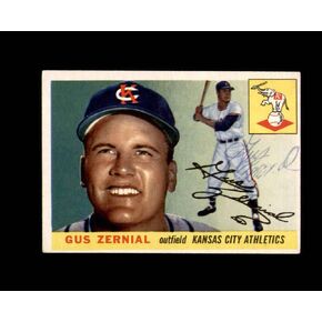 Gus Zernial Signed 1955 Topps Kansas City Athletics Autographed in Saudi Arabia