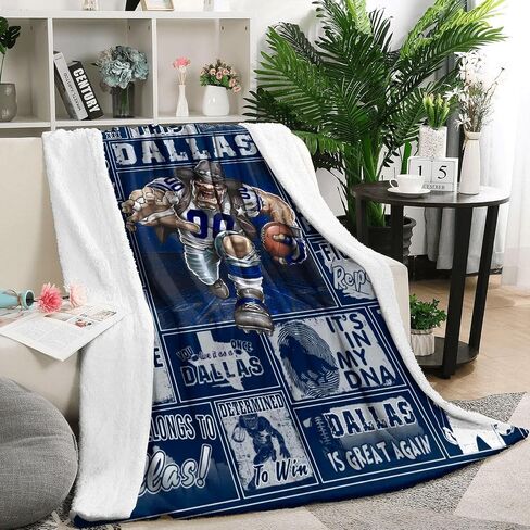 Football Blanket Gifts for Men 50" X 60", City Football Lovers Fan Gifts Gear Merch Sports Fan Throw Blankets for Sofa Bed Bedroom Living Room Midnight Green in Saudi Arabia